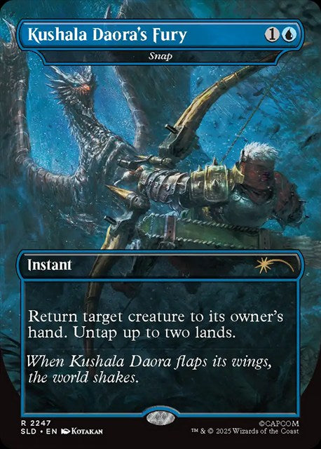 (英)【Foil】密林を裂く暴雨 - Kushala Daora's Fury[断絶 / Snap]【SLD】 Secret Lair x Monster Hunter: The Hunt No.2247
