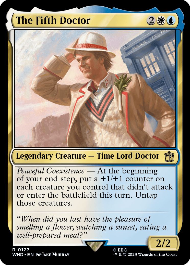 (英)【Foil】５代目ドクター / The Fifth Doctor【WHO】 No.0127