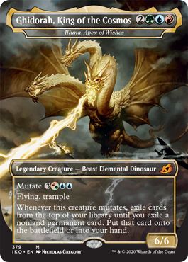 (英)宇宙の帝王、キングギドラ / Ghidorah, King of the Cosmos[願いの頂点、イルーナ / Illuna, Apex of Wishes] ★ゴジラシリーズ・カード★ 【IKO】 No.379