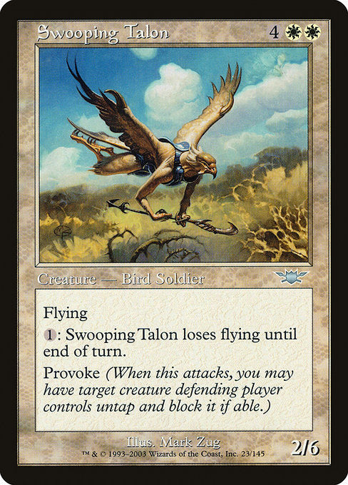 (英)急襲する鉤爪兵 / Swooping Talon【LGN】 No.023