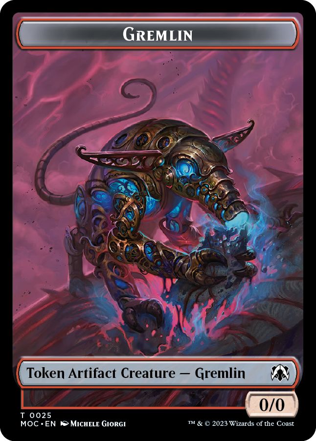 (英)グレムリントークン / Gremlin Token No.025 - 宝物トークン / Treasure Token【MOC-TOKEN】 No.020