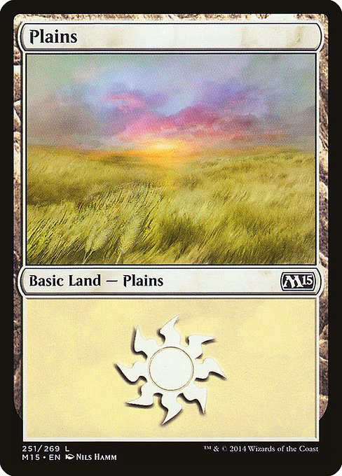 (英)【Foil】平地 / Plains【M15】 No.251