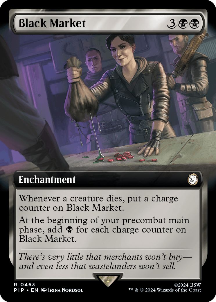 (英)【Foil】闇市場 / Black Market ★拡張枠★ 【PIP】 No.0463