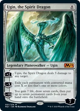 (英)精霊龍、ウギン / Ugin, the Spirit Dragon【M21】 No.001