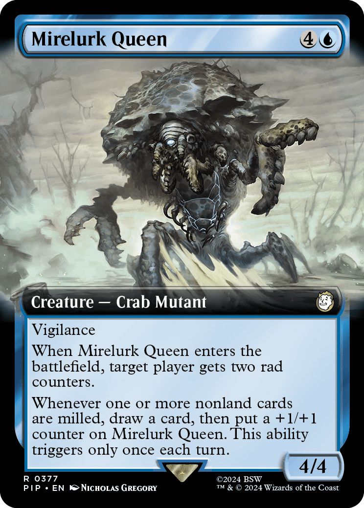 (英)【Foil】マイアラーク・クイーン / Mirelurk Queen ★拡張枠★ 【PIP】 No.0377