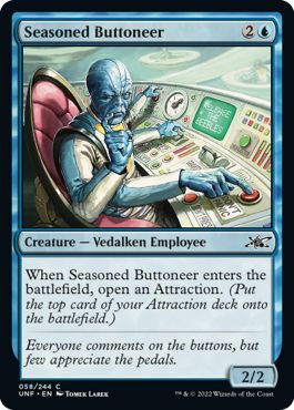 (英)【Foil】Seasoned Buttoneer【UNF】 No.058