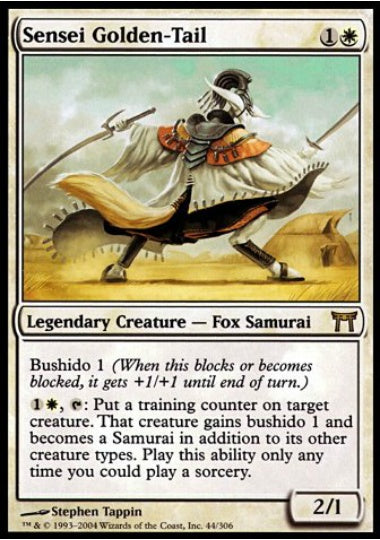 (英)【Foil】金之尾師範 / Sensei Golden-Tail【CHK】 No.044