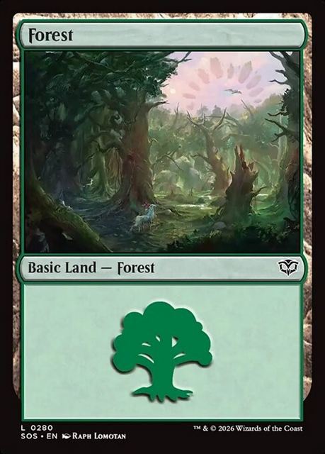 (英)【Foil】森 / Forest【SOS】 No.280