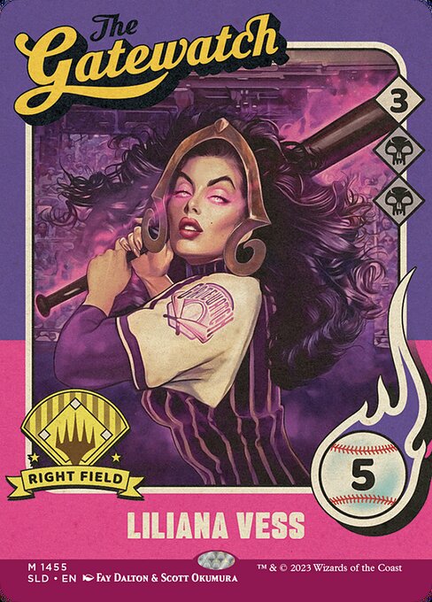 (英)【Foil】リリアナ・ヴェス / Liliana Vess【SLD】Magic: The Baseballing No.1455