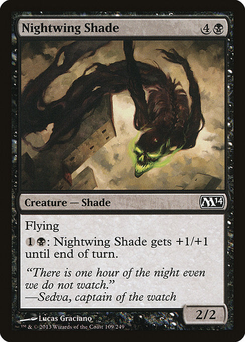 (英)【Foil】夜翼の影 / Nightwing Shade【M14】 No.109