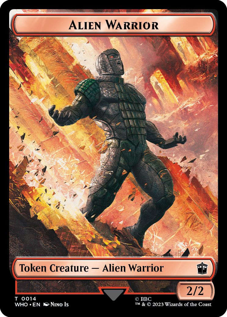 (英)エイリアン・戦士トークン / Alien Warrior Token No.0014 - 食物トークン / Food Token【WHO-TOKEN】 No.0027