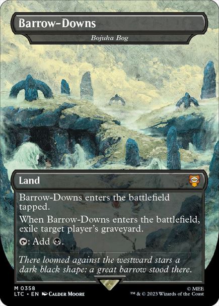(英)【Foil】塚山丘陵 / Barrow-Downs[ボジューカの沼 / Bojuka Bog] ★ボーダーレス★(王国と遺物) 【LTC】 No.358