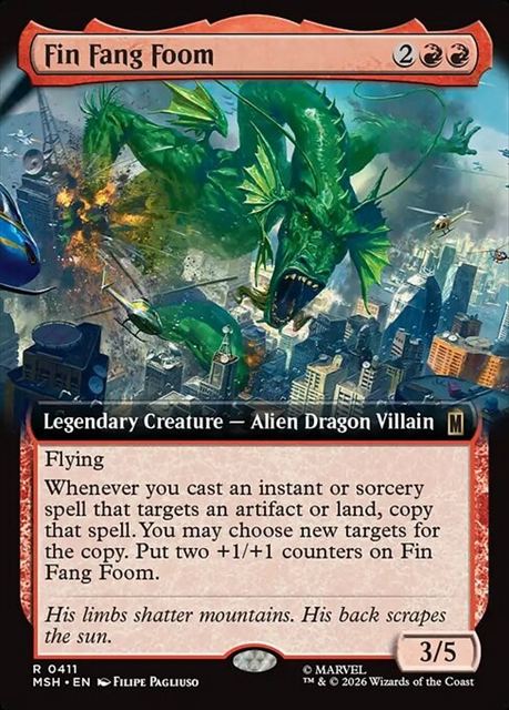(英)【Foil】フィン・ファン・フーム / Fin Fang Foom ★拡張枠★ 【MSH】 No.411