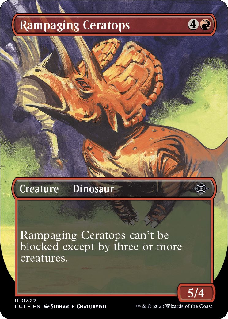 (英)【Foil】暴走するケラトプス / Rampaging Ceratops ★ボーダーレス★(恐竜) 【LCI】 No.322