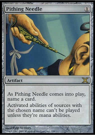 (英)【Foil】真髄の針 / Pithing Needle【10E】 No.338