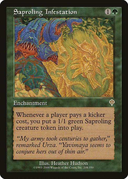 (英)【Foil】菌獣の横行 / Saproling Infestation【INV】 No.208