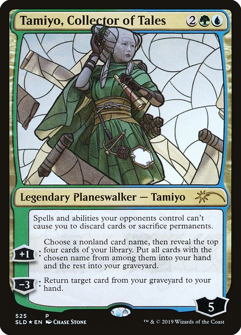 (英)【Foil】伝承の収集者、タミヨウ / Tamiyo, Collector of Tales【SLD】Stained-Glass Planeswalkers No.525