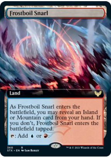 (英)【Foil】凍沸の交錯 / Frostboil Snarl ★拡張枠★ 【STX】 No.360