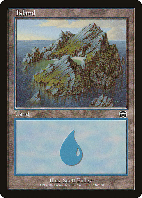 (英)【Foil】島 / Island【MMQ】 No.336