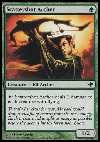 (英)【Foil】散弾の射手 / Scattershot Archer【CON】 No.090