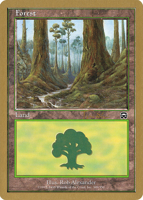 (英)森 / Forest【WC01】 World Championship Decks 2001 Jan Tomcani 金枠 No.128