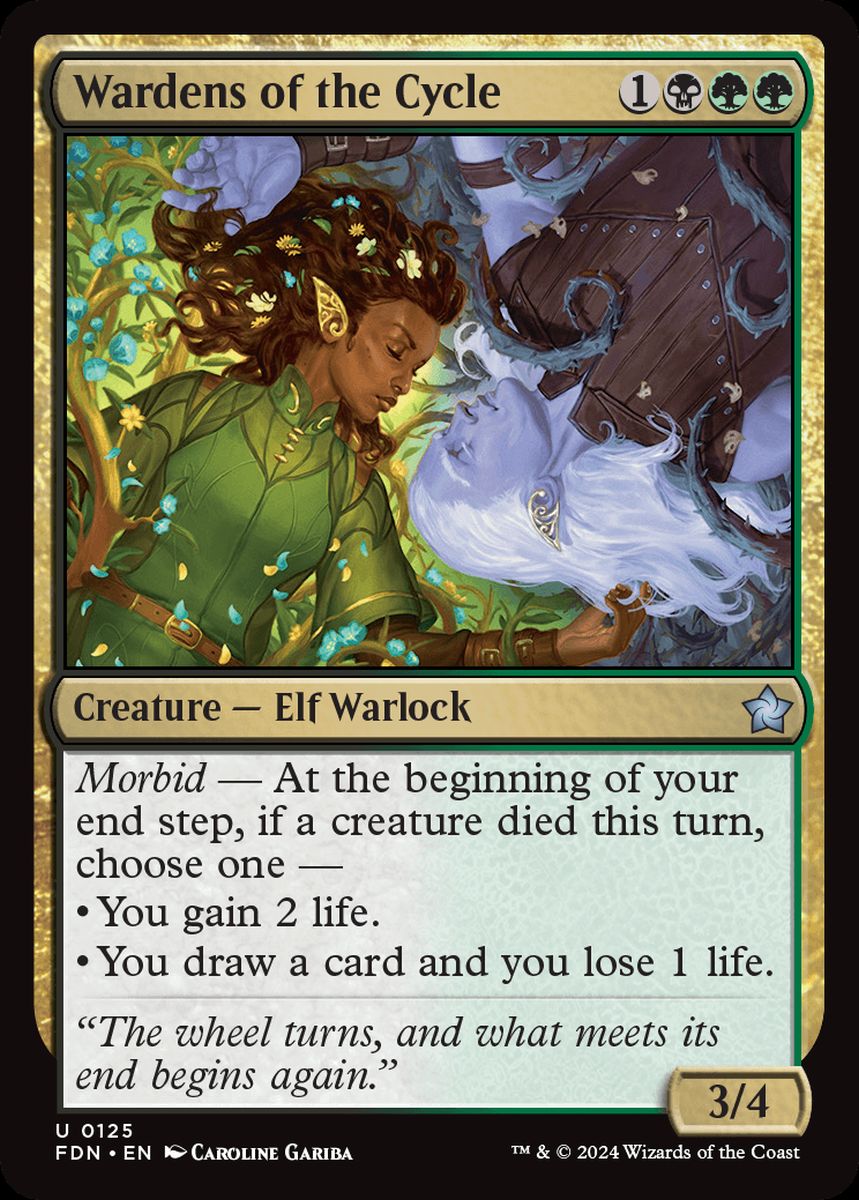 (英)【Foil】円環の番人 / Wardens of the Cycle【FDN】 No.125