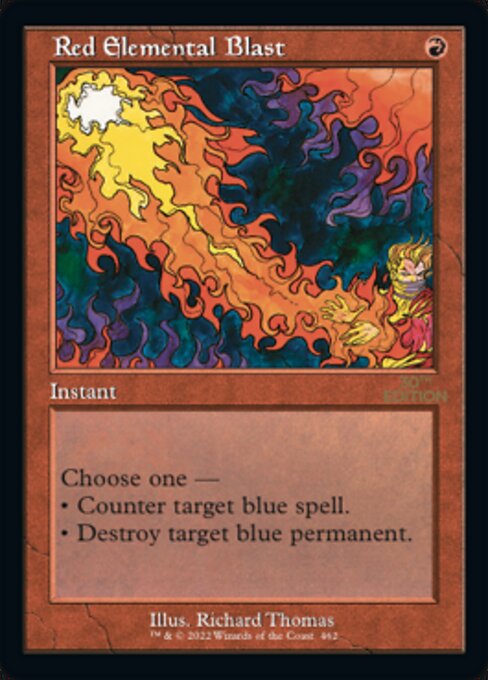 (英)赤霊破 / Red Elemental Blast【30A】 旧枠加工カード No.462 ※トーナメントで使用することはできません。