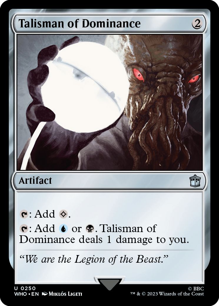 (英)【Foil】威圧のタリスマン / Talisman of Dominance【WHO】 No.0250