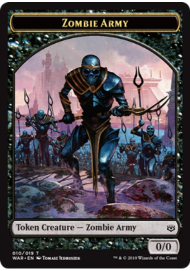 (英)ゾンビ・軍団トークン / Zombie Army Token【WAR-TOKEN】 No.010