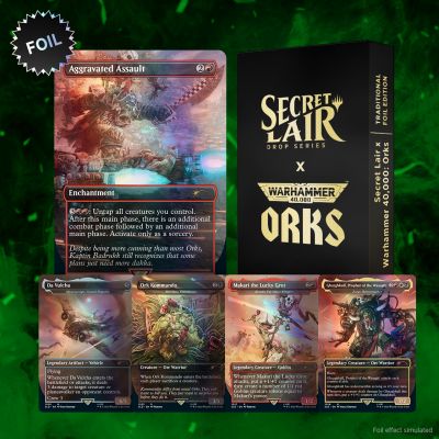 (英)Secret Lair x Warhammer 40,000: Orks Foil Edition 【BOX】 ※発送方法は「ゆうパック」を選択してください。