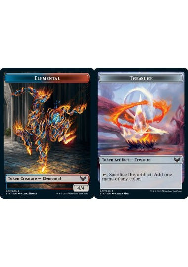(英)【Foil】エレメンタルトークン / Elemental TokenNo.002 - 宝物トークン / Treasure Token【STX-TOKEN】 No.007