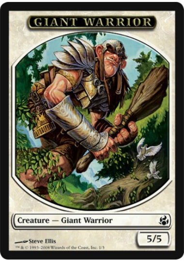 (英)巨人・戦士トークン / Giant Warrior Token【MOR-TOKEN】 No.001
