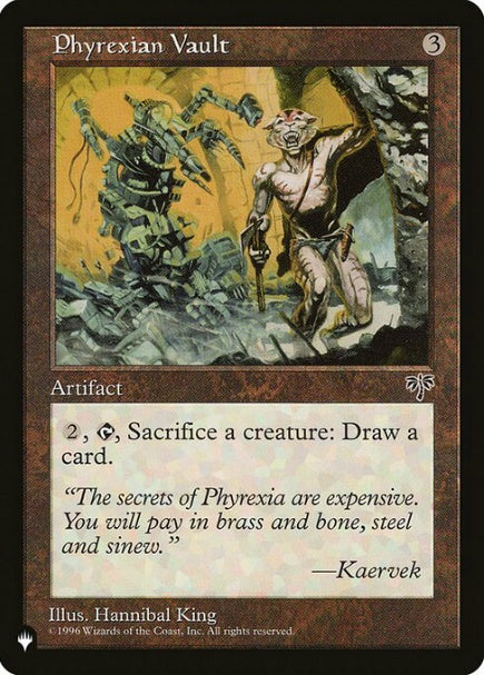 (英)ファイレクシアの蔵 / Phyrexian Vault【LST】 No.1017