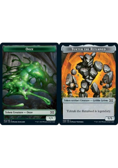 (英)【Foil】ウーズトークン / Ooze TokenNo.015 - 復活のタクタクトークン / Tuktuk the Returned Token【2XM-TOKEN】 No.028