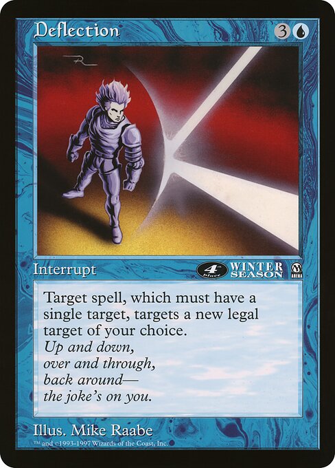 (英)偏向 / Deflection【PRM】 アリーナプロモ 4th Place 【Oversized Card】 BIG-PRM-040 ※トーナメントで使用することはできません。