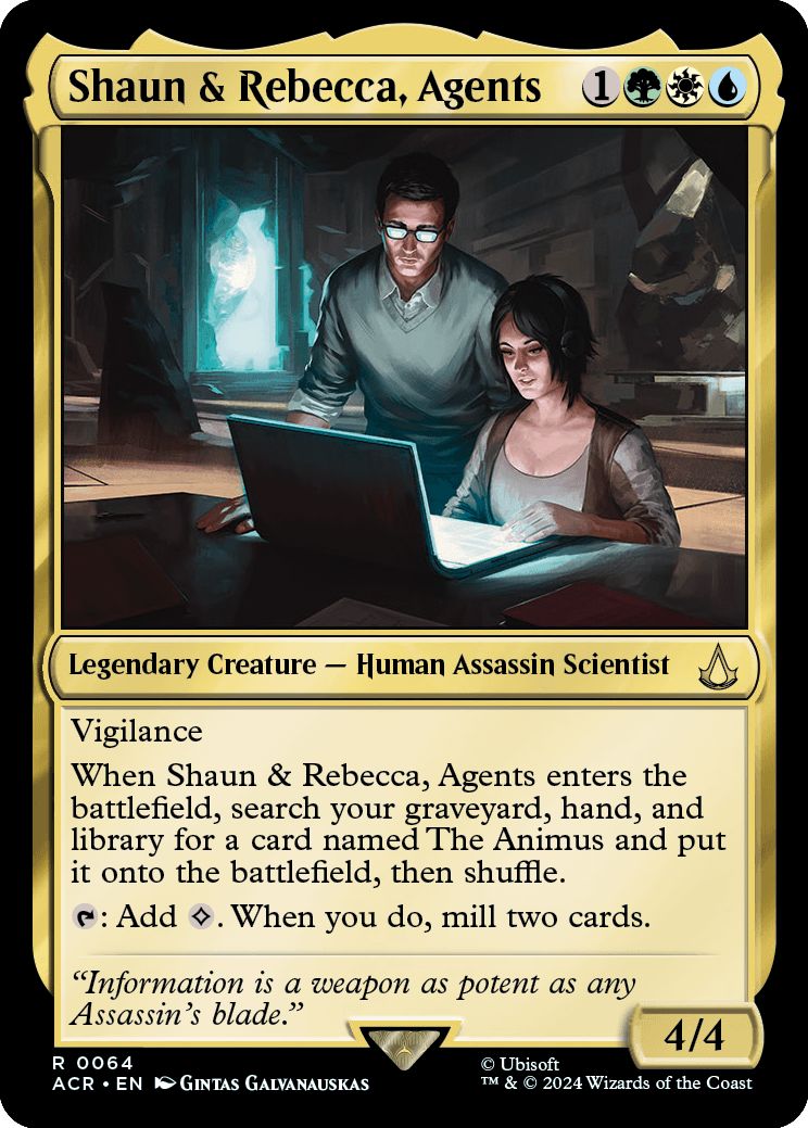 (英)【Foil】団員、ショーンとレベッカ / Shaun & Rebecca, Agents【ACR】 No.064