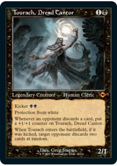 (英)【Foil】戦慄の朗詠者、トーラック / Tourach, Dread Cantor ★ショーケース枠★(旧枠加工カード) 【MH2】 No.402