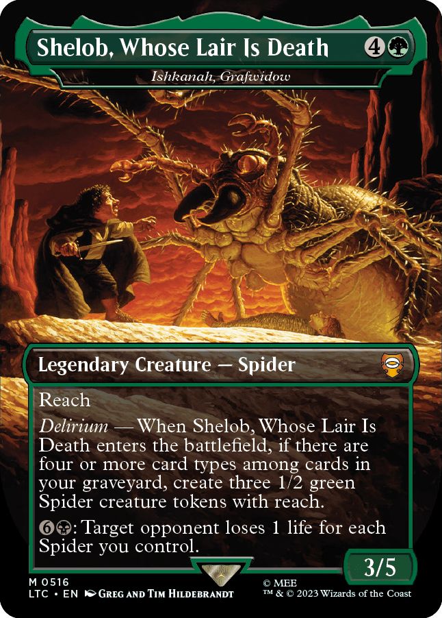 (英)Shelob, Whose Lair Is Death[墓後家蜘蛛、イシュカナ / Ishkanah, Grafwidow] ★ボーダーレス★(ヒルデブランド兄弟) 【LTC】 No.516