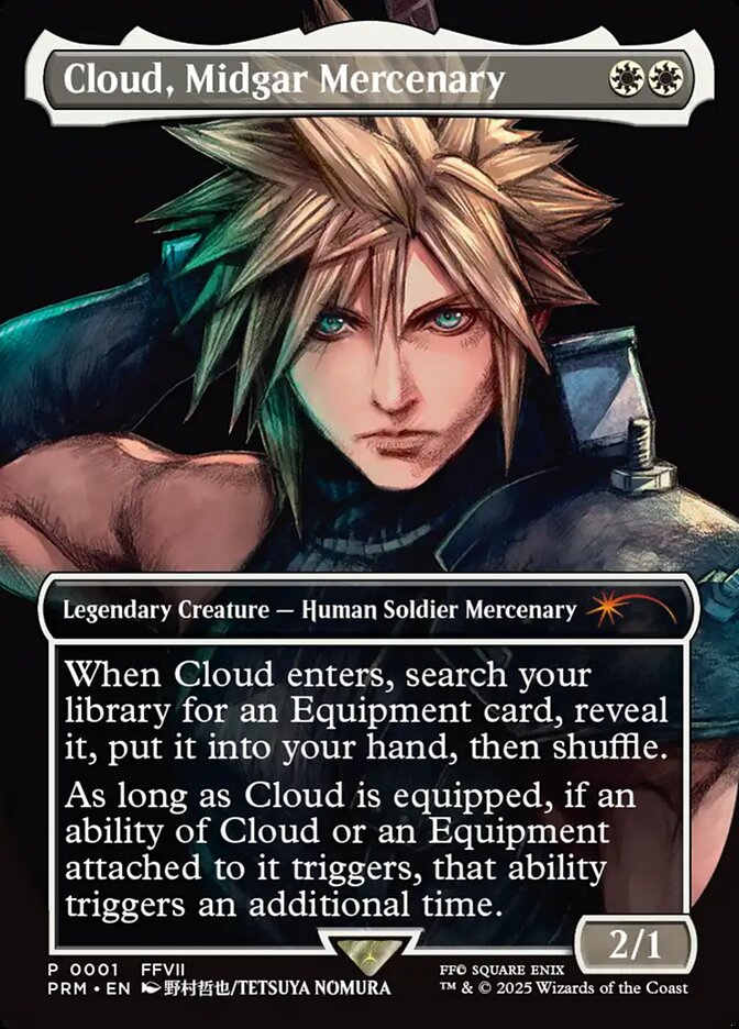 (英)ミッドガルの傭兵、クラウド / Cloud, Midgar Mercenary【PRM】 【Foil】 MagicCon: Las Vegasプロモ No.122