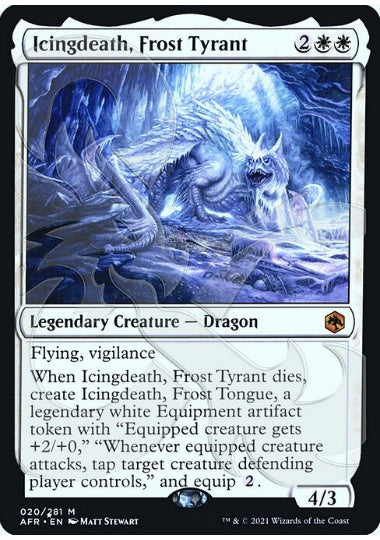 (英)【Foil】霜の暴君、アイシングデス / Icingdeath, Frost Tyrant ★アンパサンド・カード★【AFR】 No.020