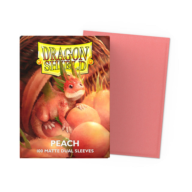 【サプライ】 ドラゴンシールド Dual Matte Sleeves Peach   ※発送方法は「ゆうパック」を選択してください。
