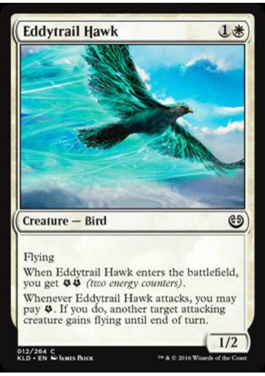 (英)【Foil】渦跡の鷹 / Eddytrail Hawk【KLD】 No.012