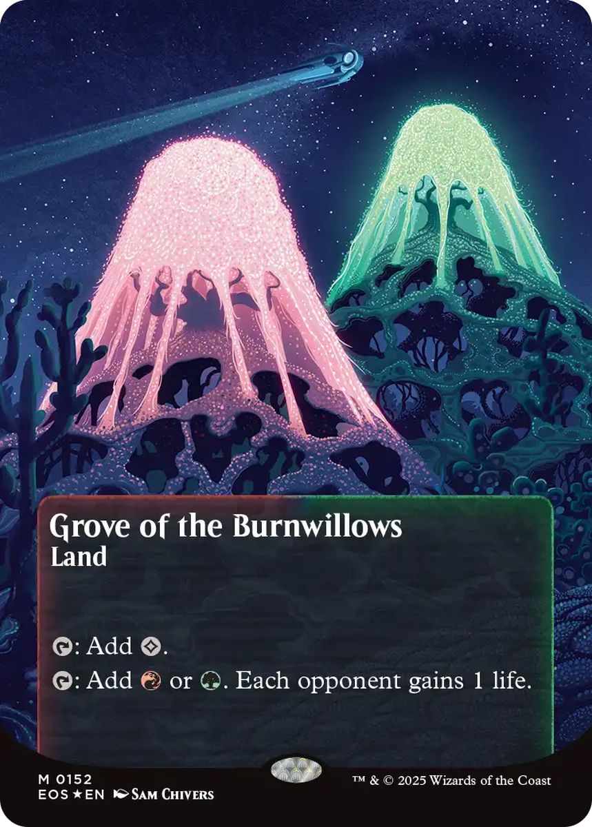 (英)【ギャラクシーFoil】燃え柳の木立ち / Grove of the Burnwillows ★ボーダーレス★(「星景ポスター」) 【EOS】 No.152