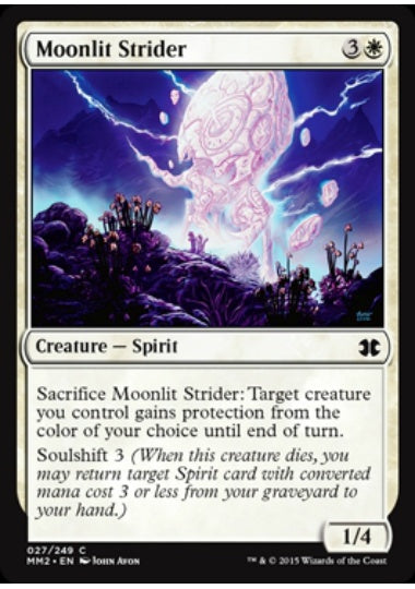 (英)【Foil】月明かりの徘徊者 / Moonlit Strider【MM2】 No.027