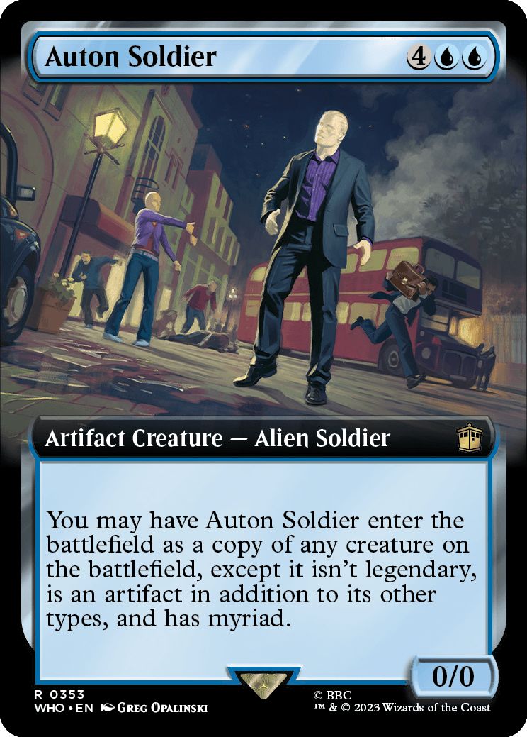 (英)【Foil】オートンの兵士 / Auton Soldier ★拡張枠★ 【WHO】 No.0353