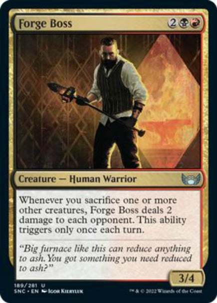 (英)【Foil】鍛冶場の親方 / Forge Boss【SNC】 No.189