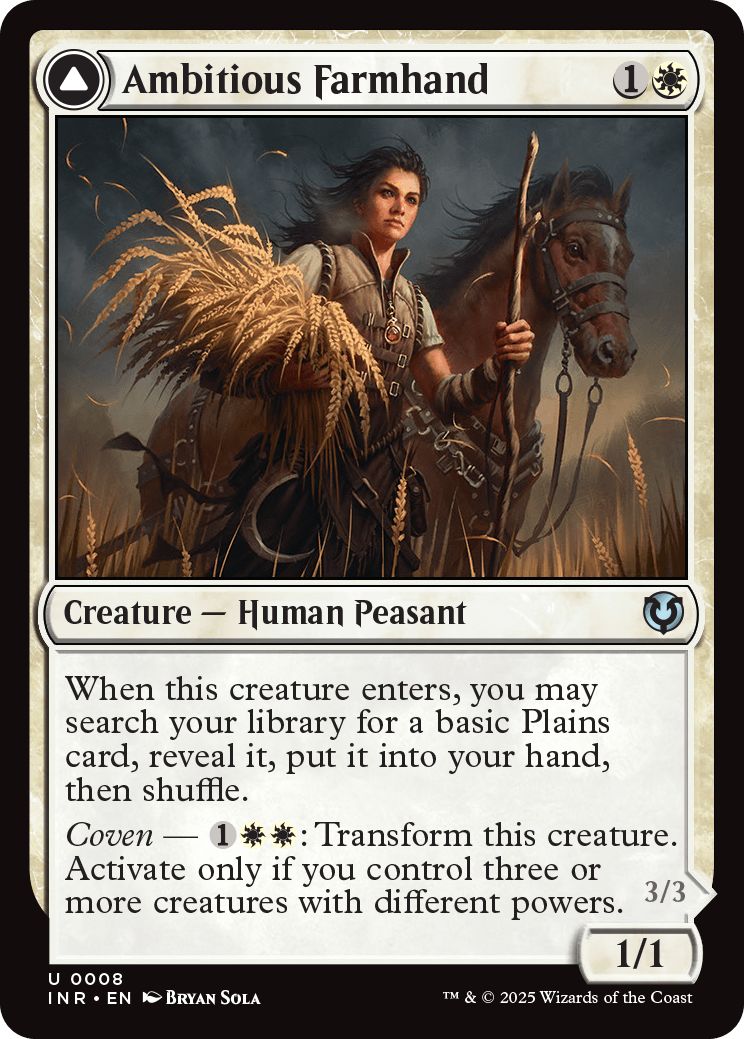 (英)野心的な農場労働者 / Ambitious Farmhand - 歴戦の聖戦士 / Seasoned Cathar【INR】 No.008