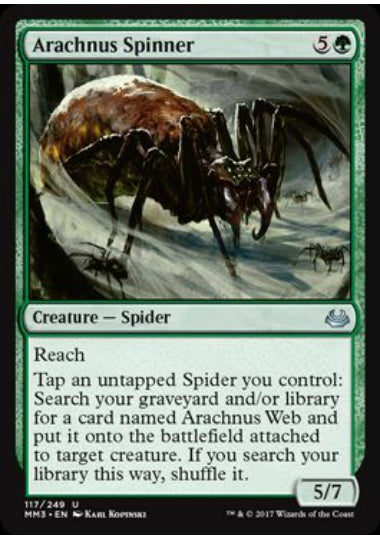 (英)【Foil】アラクナスの紡ぎ手 / Arachnus Spinner【MM3】 No.117