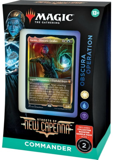 (英)ニューカペナの街角 統率者デッキ「常夜会一家の活動」 / Streets of New Capenna Commander Deck "Obscura Operation"【BOX】 ※発送方法は「ゆうパック」を選択してください。