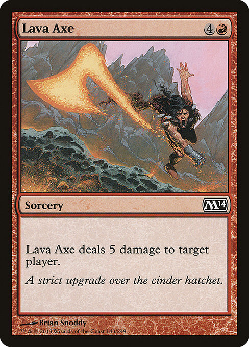 (英)溶岩の斧 / Lava Axe【M14】 No.143